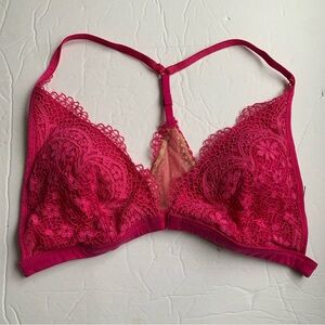 Victoria’s Secret Pink Lace Racerback Bralette Size S